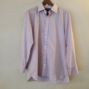 Bonobos Lavender Plaid Long Sleeve Dress Shirt